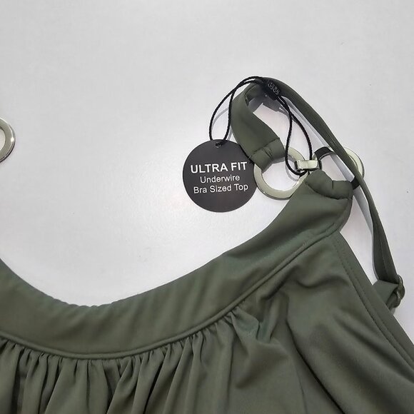 Coco Reef Classic Solids Ultra-Fit Underwire Tankini Top 34DD - Picture 7 of 13